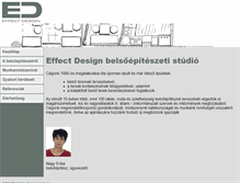 Tablet Screenshot of effectdesign.hu